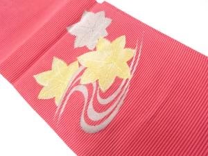絽竜田川模様織出し名古屋帯